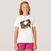 腐食させた弦楽器フレーム Tシャツ (正面フル)