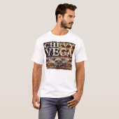 腐食させた旗に対するChevy Vegaのデザイン Tシャツ (正面フル)