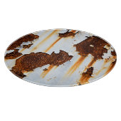 腐食した白い錆の縞模様 カッティングボード (角)