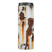 腐食した白い錆の縞模様 タンブラー (裏面)