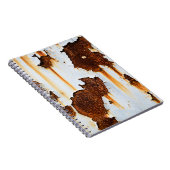 腐食した白い錆の縞模様 ノートブック (右側)