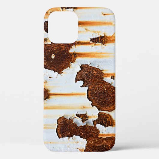 腐食した白い錆の縞模様 Case-Mate iPhoneケース (裏面)