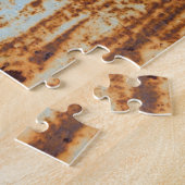 腐食した金属、テクスチグランジャの背景 ジグソーパズル (側面)