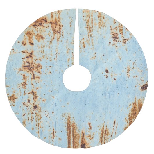 腐食した金属、テクスチグランジャの背景 ブラッシュドポリエステルツリースカート (正面)