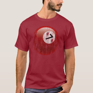 腐食し、老化する第7ビリヤードボール- Tシャツ