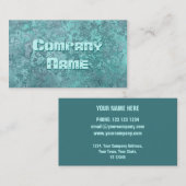 腐食グリーンプリント名刺テンプレート 名刺 (正面/裏面)