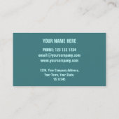 腐食グリーンプリント名刺テンプレート 名刺 (裏面)