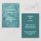 腐食グリーンプリント垂直チョビー 名刺 (正面/裏面)