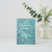 腐食グリーンプリント垂直チョビー 名刺 (スタンド正面)