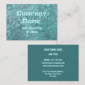 腐食グリーンプリント「説明」ぽっちゃり 名刺 (正面/裏面)