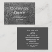 腐食グレーのプリント'説明'ぽちゃりと 名刺 (正面/裏面)