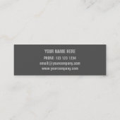 腐食グレープリント名刺のスキン スキニー名刺 (裏面)