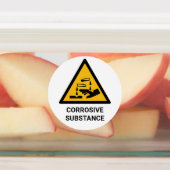 腐食性警告物質・腐食性化学物質 ラベル (貼付)