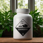 腐食性8ラベル シール