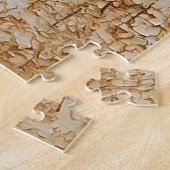 腐食素朴金属の質感に絡み合う色 ジグソーパズル (側面)