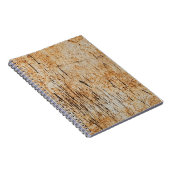 腐食素朴金属の質感に絡み合う色 ノートブック (右側)