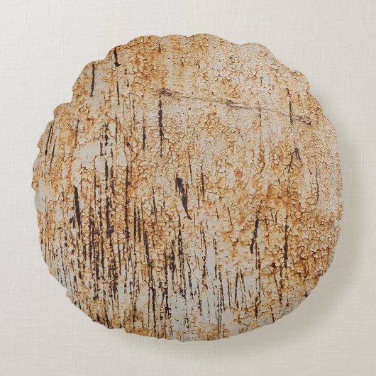 腐食素朴金属の質感に絡み合う色 ラウンドクッション (正面)