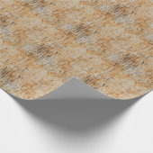 腐食素朴金属の質感に絡み合う色 ラッピングペーパー (角)