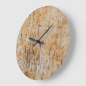 腐食素朴金属の質感に絡み合う色 ラージ壁時計 (傾斜)