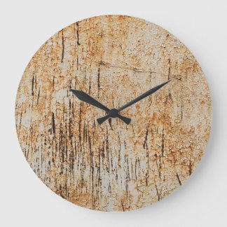 腐食素朴金属の質感に絡み合う色 ラージ壁時計