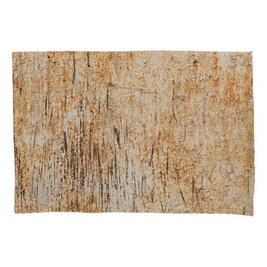 腐食素朴金属の質感に絡み合う色 枕カバー (正面)