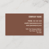 腐食赤色のプリント名刺側文字 名刺 (裏面)