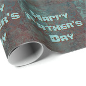 腐食「銅」プリントタイルのハッピーファーザーの日 ラッピングペーパー (ロールコーナー)