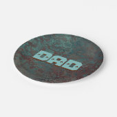 腐食「銅」プリントパパ紙プレート ペーパープレート (アングル)