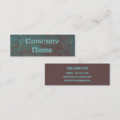 腐食「銅」プリント名刺のスキニー スキニー名刺 (正面/裏面)