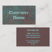 腐食「銅」プリント名刺テンプレート 名刺 (正面/裏面)