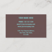 腐食「銅」プリント名刺テンプレート 名刺 (裏面)