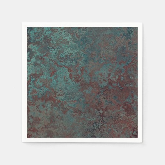 腐食「銅」プリント紙ナプキン スタンダードカクテルナプキン (正面)