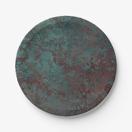 腐食「銅」プリント紙プレート ペーパープレート (正面)