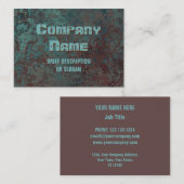 腐食「銅」プリント「説明」ぽちゃりと太った 名刺 (正面/裏面)