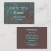 腐食「銅」プリント「説明」ぽちゃりと太った 名刺 (正面/裏面)