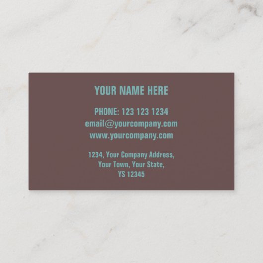 腐食「銅」プリント「説明」 名刺 (裏面)