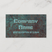 腐食「銅」プリント「説明」 名刺 (正面)