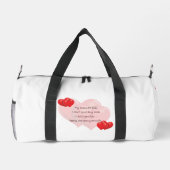 腕がいっぱいだ ダッフルバッグ (裏面)