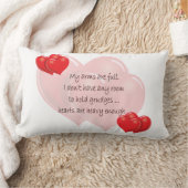 腕がいっぱいだ ランバークッション (ブランケット)