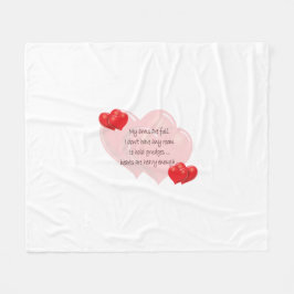 腕が一杯だ フリースブランケット