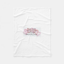 腕が一杯だ フリースブランケット