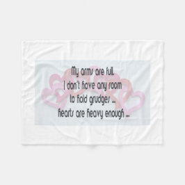 腕が一杯フリースブランケット フリースブランケット