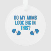 腕が大きく見える オーナメント (裏面)