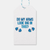 腕が大きく見える ギフトタグ (裏面)