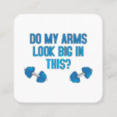 腕が大きく見える スクエア名刺 (正面)