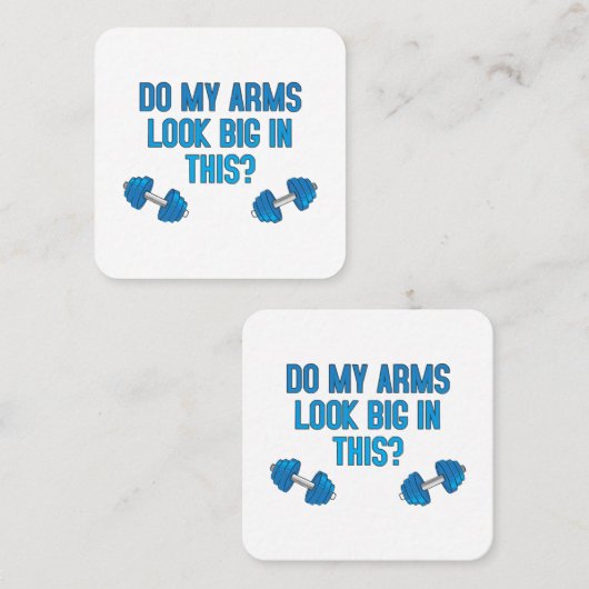 腕が大きく見える スクエア名刺 (正面/裏面)