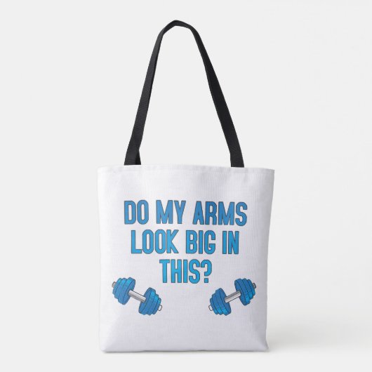 腕が大きく見える トートバッグ (裏面)