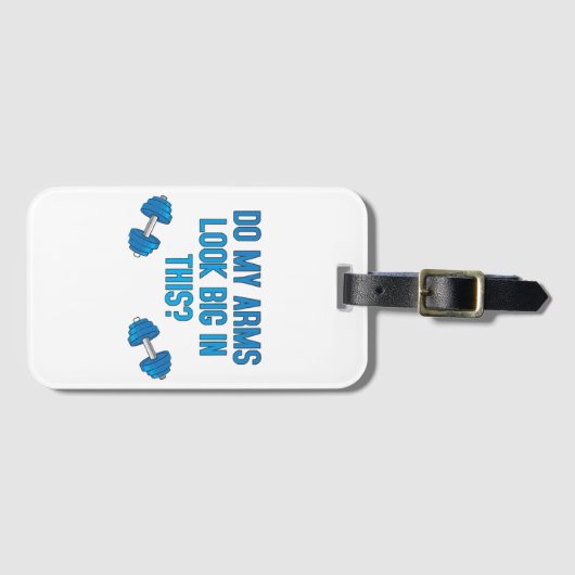 腕が大きく見える ラゲッジタグ (正面横)