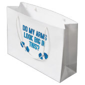 腕が大きく見える ラージペーパーバッグ (裏面アングル)