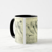 腕と肩の解剖(レオナルド·ダ·ヴィンチ) マグカップ (正面左)